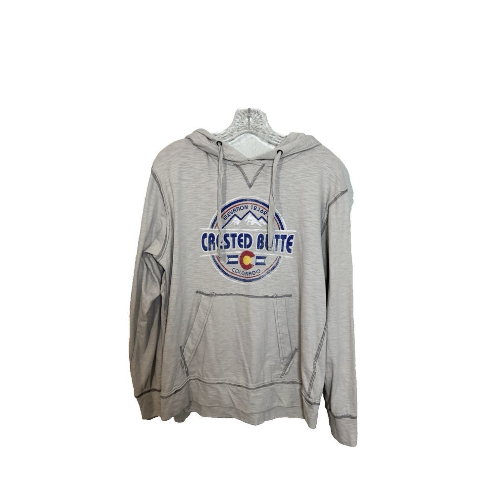 Ouray Men's Hiking Crested Butte Aspen Colorado hooded‎ Tee Shirt Mountain  S